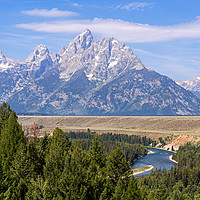 Buy canvas prints of Grand Tetons and snake River, WY, USA by Pere Sanz