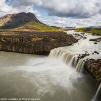 Buy canvas prints of Thjofafoss Waterfall, a Hidden Gem in Iceland by Pere Sanz