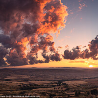 Buy canvas prints of Sunset Light on a Cloudy Landscape in Teruel, Spain by Pere Sanz