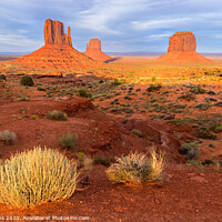 Buy canvas prints of Sunset view at Monument Valley, Navajo Nation, USA by Pere Sanz