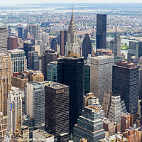 Buy canvas prints of Manhattan Skyscraprers Aerial View, NYC, USA by Pere Sanz