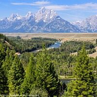 Buy canvas prints of Grand Tetons and snake River, WY, USA by Pere Sanz