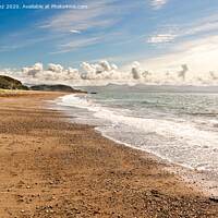 Buy canvas prints of Beautiful beach at Criccieth, Wales by Pere Sanz
