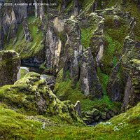 Buy canvas prints of Fjadrargljufur Canyon in Iceland by Pere Sanz