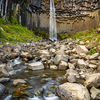 Buy canvas prints of Svartifoss waterfall  in Iceland by Pere Sanz