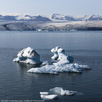 Buy canvas prints of Icebergs at Jokursarlon Glacier Lagoon in Iceland by Pere Sanz