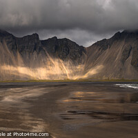 Buy canvas prints of Stokksnes Mountain View in Iceland by Pere Sanz