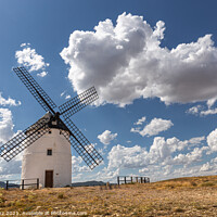Buy canvas prints of Tradicional Windmill in Ojos Negros, Teruel, Spain by Pere Sanz