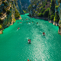 Buy canvas prints of Cliffy rocks Verdon gorges near Galetas bridge by Nicolas Boivin