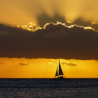 Buy canvas prints of Sunset on the Indian Ocean by Nicolas Boivin