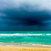 Buy canvas prints of Storm on the caribbean sea by Nicolas Boivin