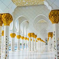 Buy canvas prints of Sheikh Zayed grand mosque by Nicolas Boivin