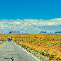 Buy canvas prints of Classic american southwest road by Nicolas Boivin