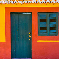 Buy canvas prints of Painted wall in the streets of Funchal by Nicolas Boivin