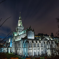 Buy canvas prints of Glasgow Cathredral in the evenings light by James Reilly