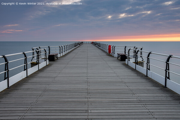 Saltburn Pier at sunrise Picture Board by Kevin Winter