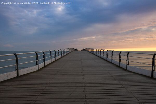 Saltburn Pier at sunrise Picture Board by Kevin Winter