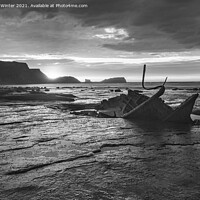Buy canvas prints of Admiral Tromp and Black Nab in Black & white by Kevin Winter