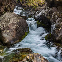 Buy canvas prints of Ritsons Force Upper Falls by Kevin Winter