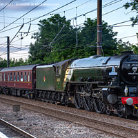 Buy canvas prints of Tornado entering Durham Station by Kevin Winter