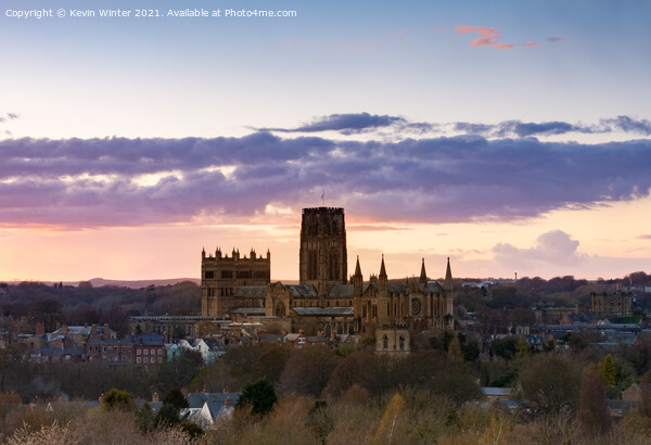 Durham Cathedral sunset Picture Board by Kevin Winter