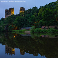 Buy canvas prints of Durham Cathedral reflections by Kevin Winter