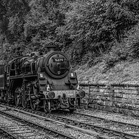 Buy canvas prints of 76079 pulling in to Goathland Station by Kevin Winter