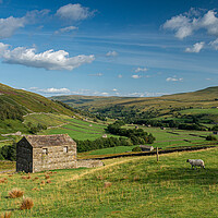 Buy canvas prints of Swaledale barn by Kevin Winter