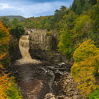 Buy canvas prints of High force in the autumn by Kevin Winter