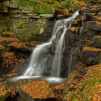 Buy canvas prints of Wharnley Burn Waterfall by Kevin Winter