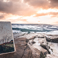 Buy canvas prints of Roseberry Topping Trig point by Kevin Winter