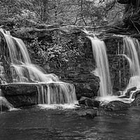 Buy canvas prints of Water Arc Foss  Black and white by Kevin Winter