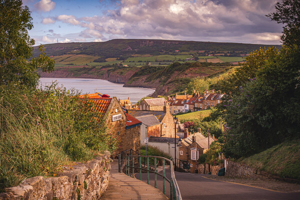 A summers day at Robin hoods Bay Picture Board by Kevin Winter