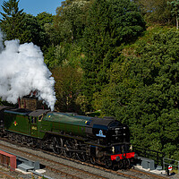Buy canvas prints of Tornado leaving Goathland by Kevin Winter