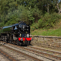Buy canvas prints of Tornado arriving at Goathland Station by Kevin Winter