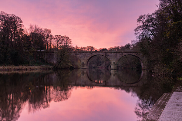 Durham sunrise Picture Board by Kevin Winter