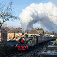 Buy canvas prints of The NYMR Santa Special by Kevin Winter