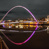 Buy canvas prints of Newcastle Millennium bridge by Kevin Winter