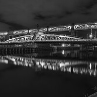 Buy canvas prints of Swing bridge and & High level bridges by Kevin Winter