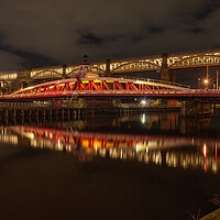 Buy canvas prints of Swing and High level bridges by Kevin Winter