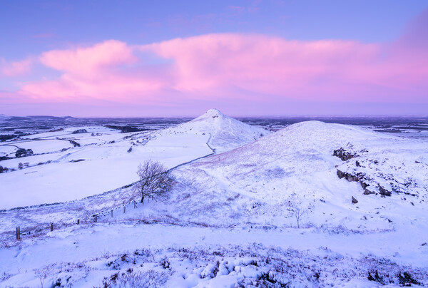 Path to Roseberry Topping in the snow Picture Board by Kevin Winter