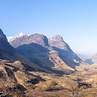 Buy canvas prints of Pass of Glen coe Panoramic  by Kevin Winter