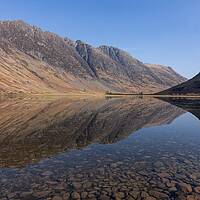 Buy canvas prints of Loch Achtriochtan Spring Morning Reflections by Kevin Winter