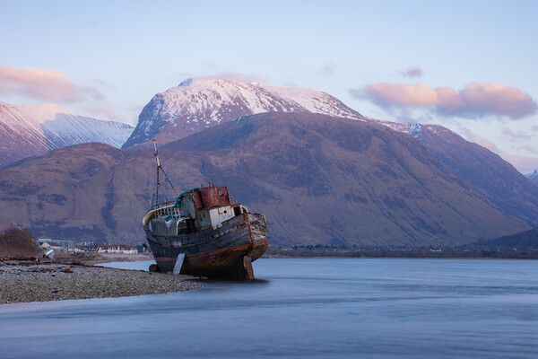 Fort William Shipwreck Picture Board by Kevin Winter