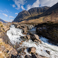 Buy canvas prints of Clachaig Falls by Kevin Winter