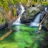 Buy canvas prints of Waterfall near Rydal water by Kevin Winter