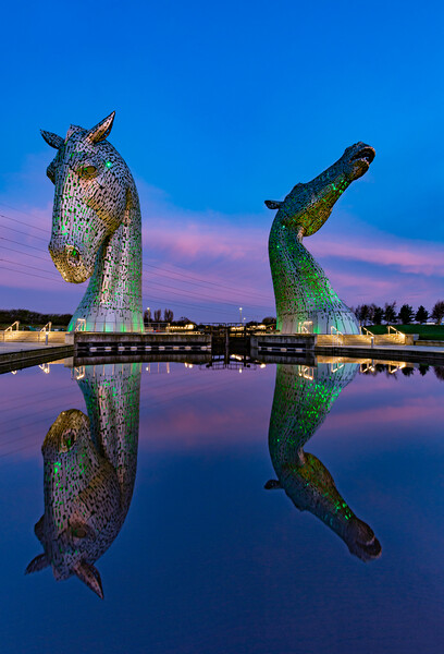 Green Kelpies Picture Board by Kevin Winter