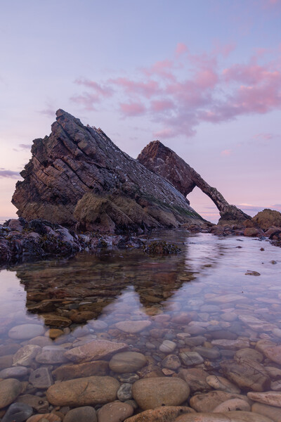 Sunset over Bow fiddle rock Picture Board by Kevin Winter