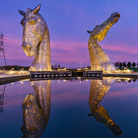 Buy canvas prints of Yellow Kelpies by Kevin Winter