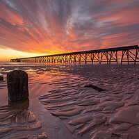Buy canvas prints of Sunrise over the pier by Kevin Winter